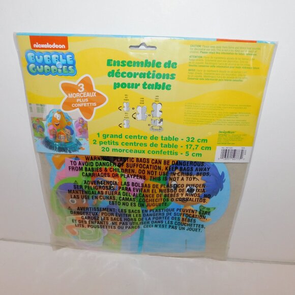 Nickelodeon Bubble Guppies 3 pc Party Centerpiece Table Decorating Kit NEW - Picture 7 of 8